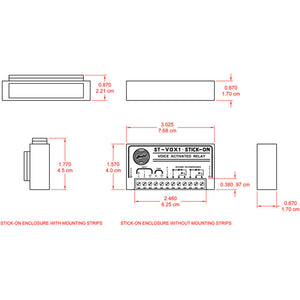 RDL ST-VOX1 Installation Voice Operated Relay