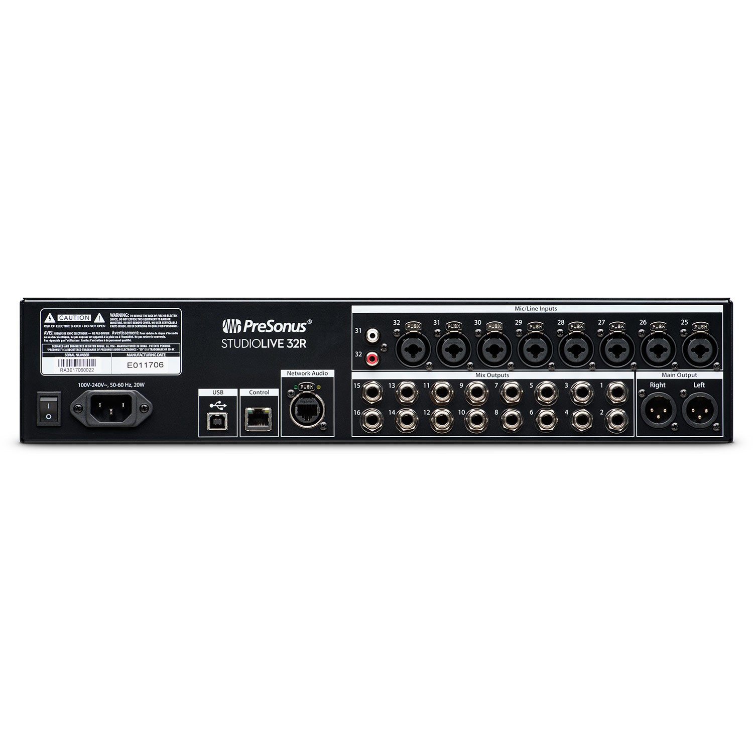 Presonus StudioLive 32R - 32-Input Rack Mount Digital Mixer