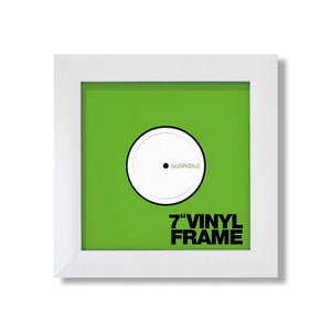 Glorious Vinyl Frame Set 7 - Wall or Desk Frames for 7-Inch Records (White / Set of 3)
