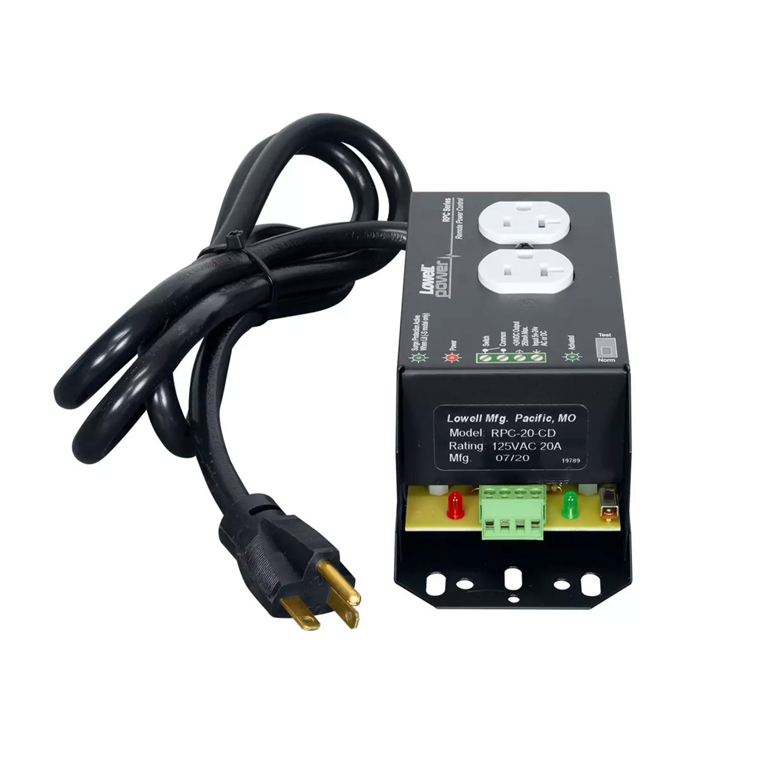 Lowell RPC-20CD - Remote Power Control with 2Ð20A Outlets
