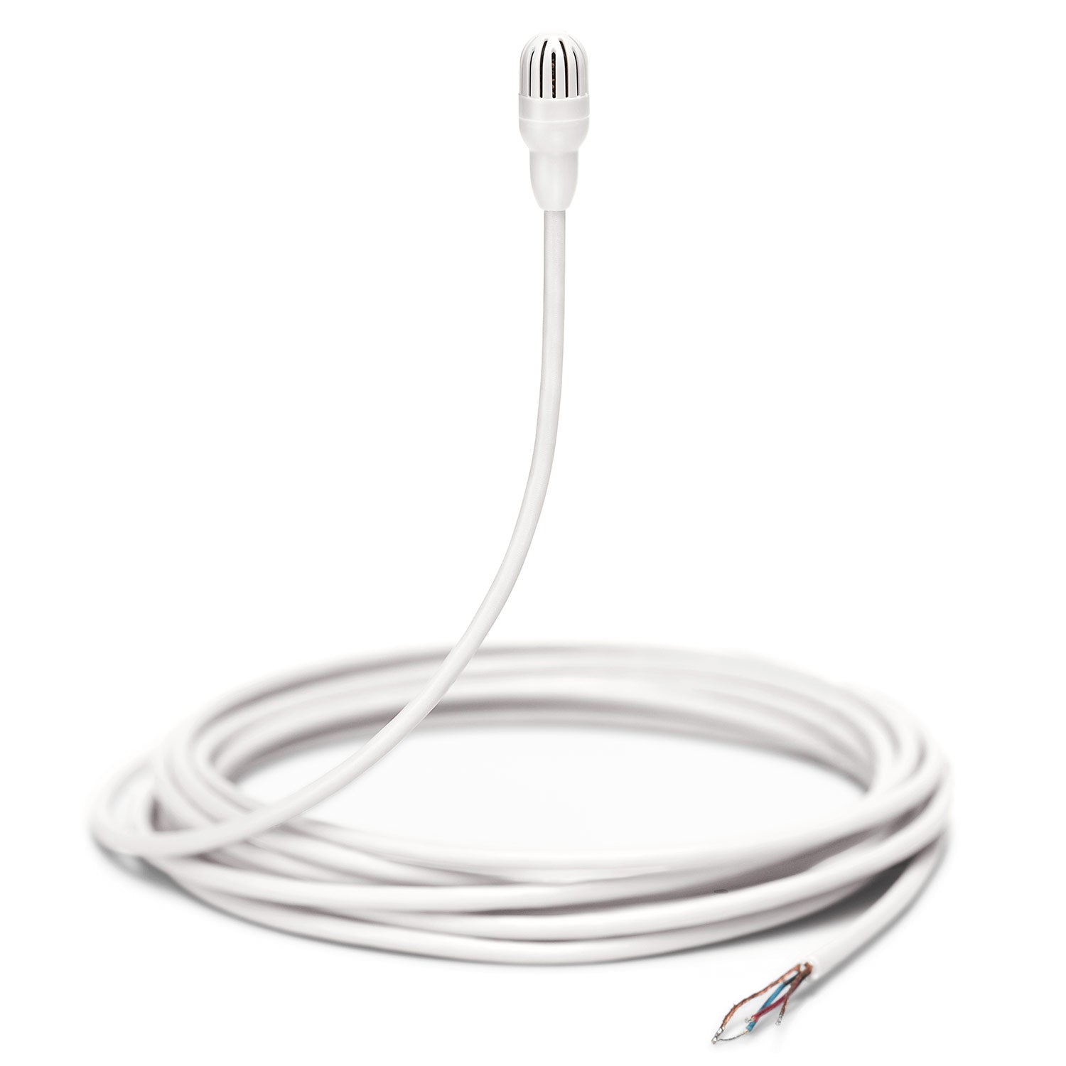 Shure TwinPlex TL47W/O-NC-A Subminiature Lavalier Microphone (Low Sens, No Conn, White)