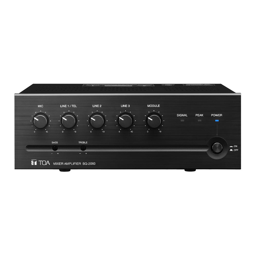 TOA BG-2060 - 5-Channel 60-Watt Mixer Amplifier