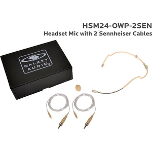 Galaxy Audio HSM24-OWP-2SEN Waterproof Headset Microphone (3.5mm for Sennheiser)