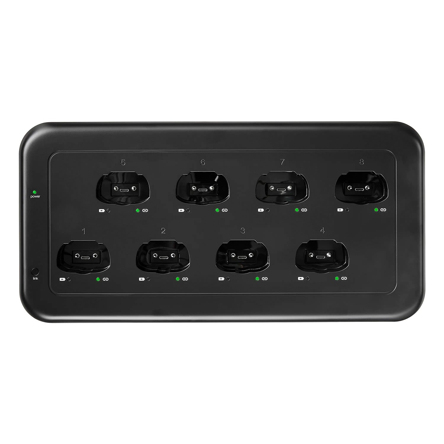 Shure MXWNDX8 - 8-Bay Networked Charging Station for MicroFlex Wireless neX2 Transmitters