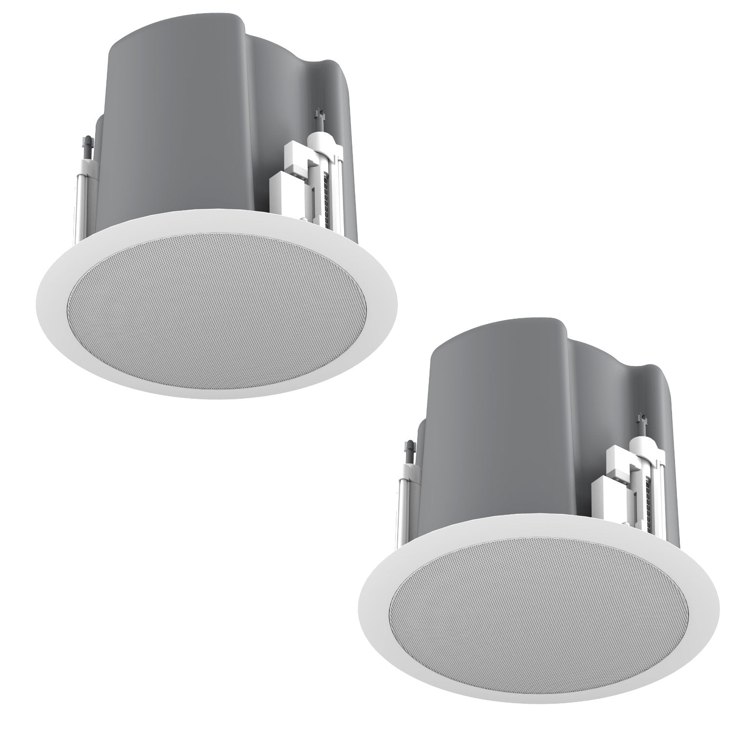 AtlasIED FAP63T-W - 6.5-Inch Coaxial In-Ceiling Loudspeaker with Transformer (White)