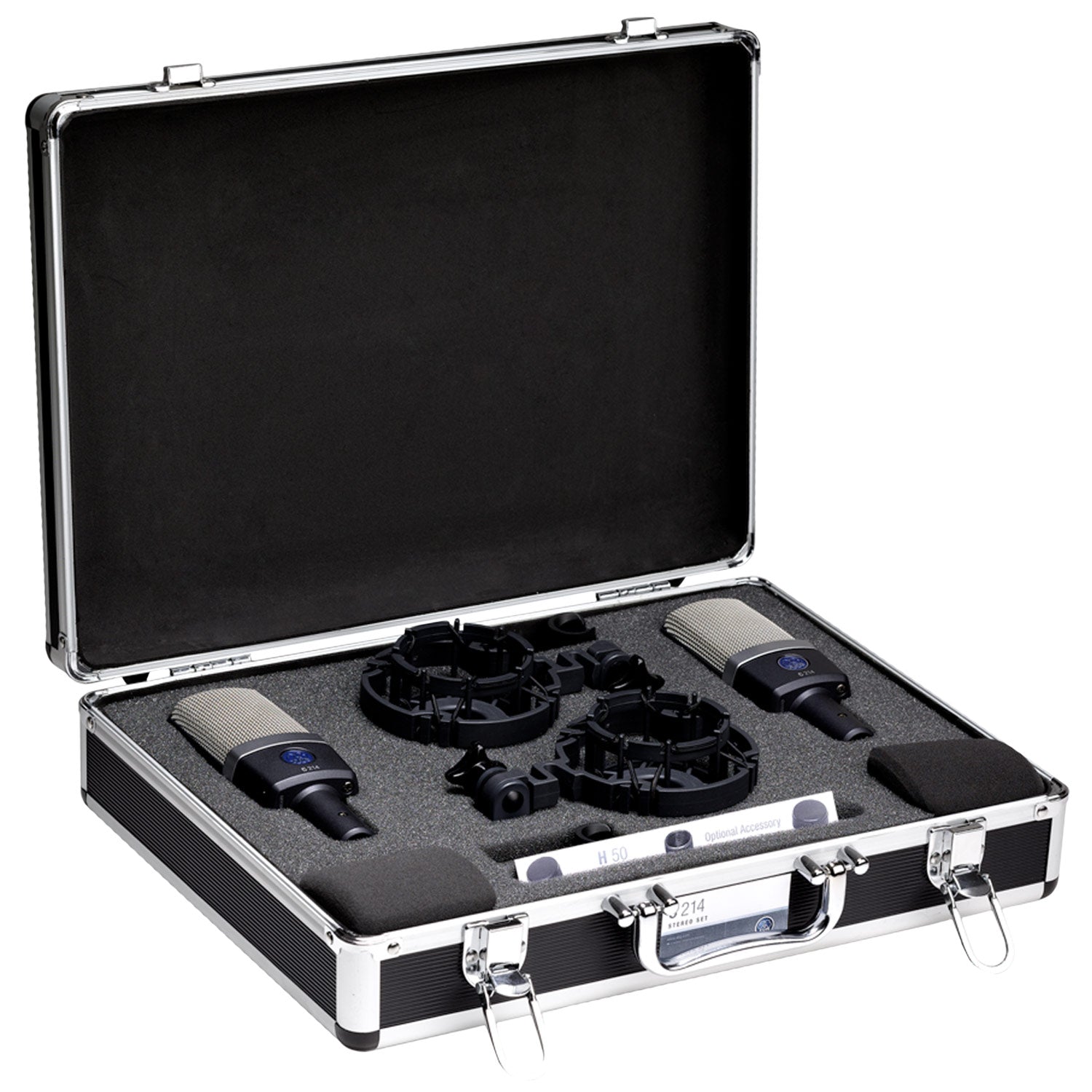 AKG C214 Matched Pair Studio Condenser Microphone Set