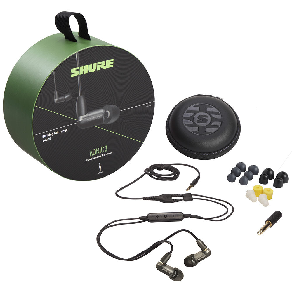 Shure SE31BA AIONIC 3 Sound Isolating Earphones with Universal Cable (Black)