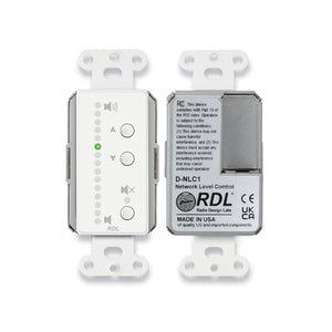 RDL D-NLC1 - Network Remote Control with LEDs (White) - Custom Engraving Option