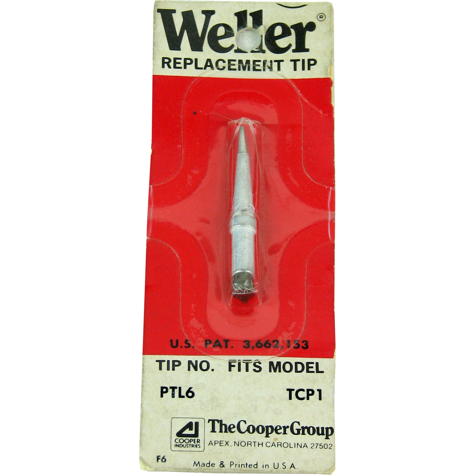 Weller PTL6 .078" x 1.0" x 600ç PT Series Long Screwdriver Tip for TC201 Series Iron