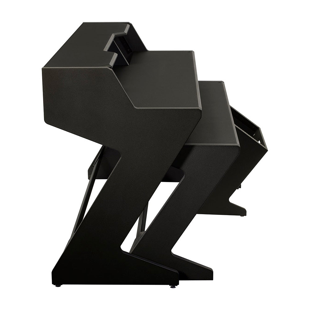 Ultimate Support Nucleus-Z Navigator - Complete Studio Workstation Desk with Rack and Keyboard Shelf