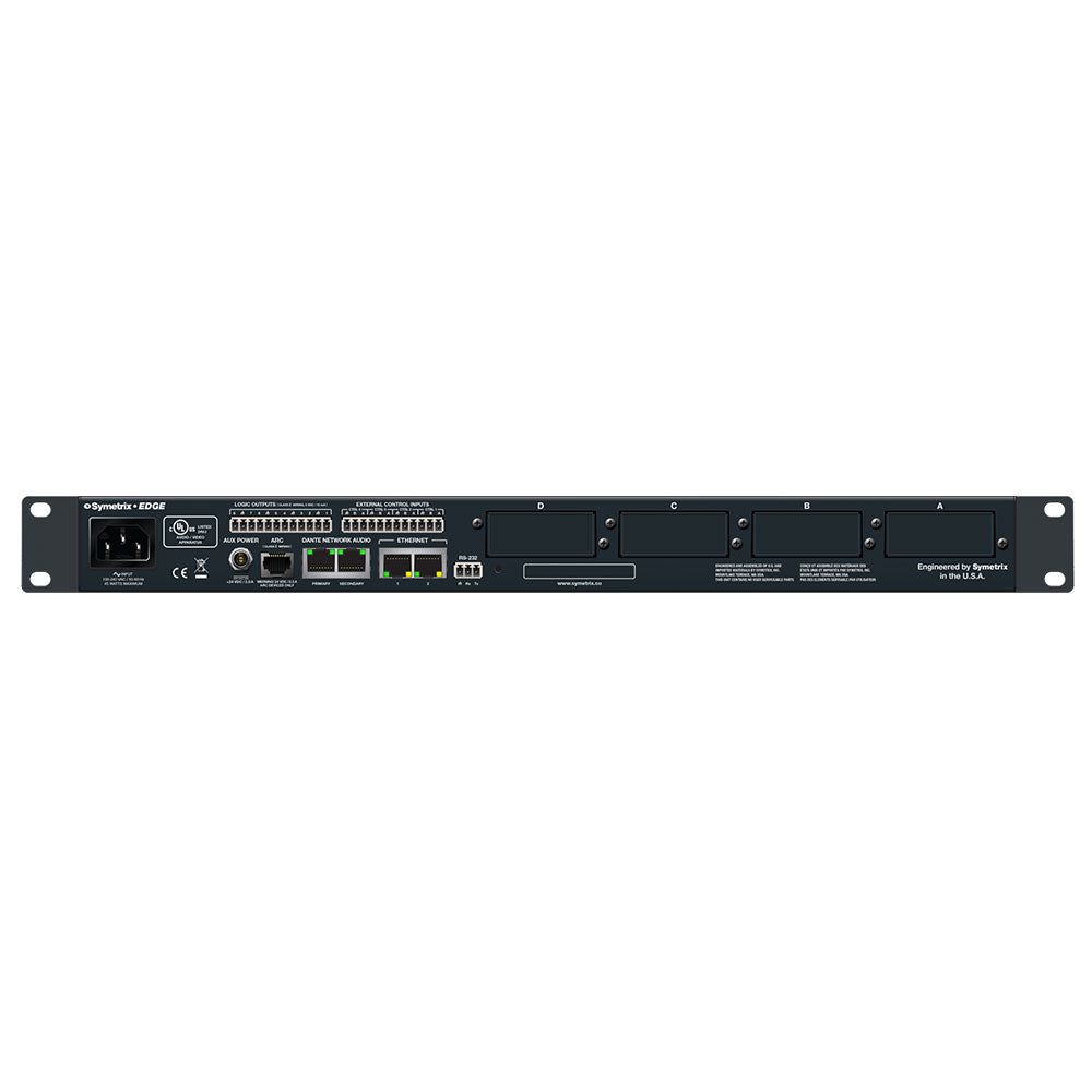 Symetrix Edge - Open-Architecture Processor for Dante Networks with 4 Expansion Slots