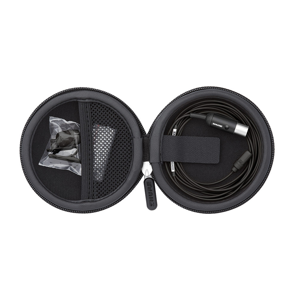 Shure UL4B/C-XLR-A - UniPlex Lavalier Microphone (Black / XLR Preamp)