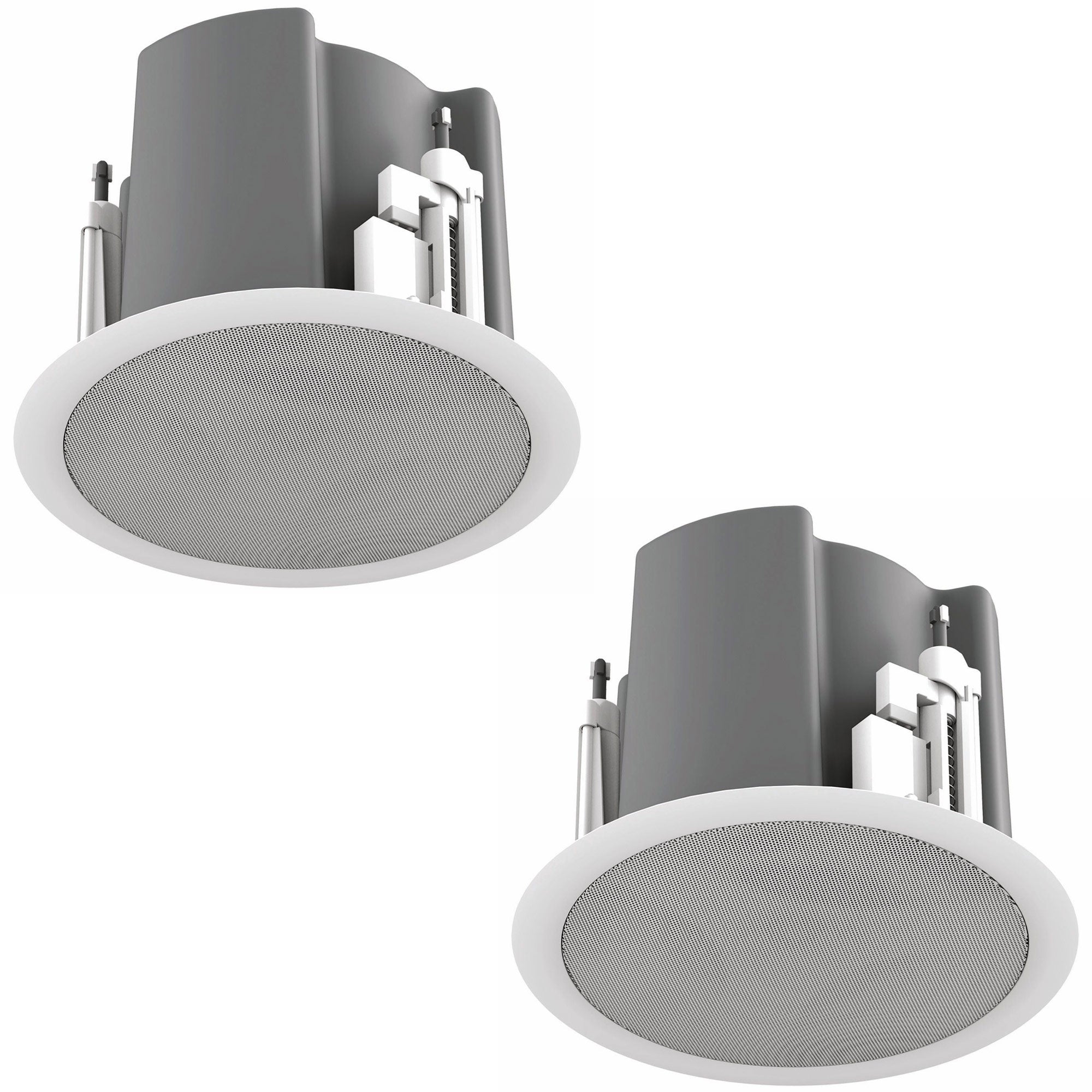 AtlasIED FAP43T-BEGR - 4.5-Inch Coaxial In-Ceiling Loudspeaker with Transformer (Black)