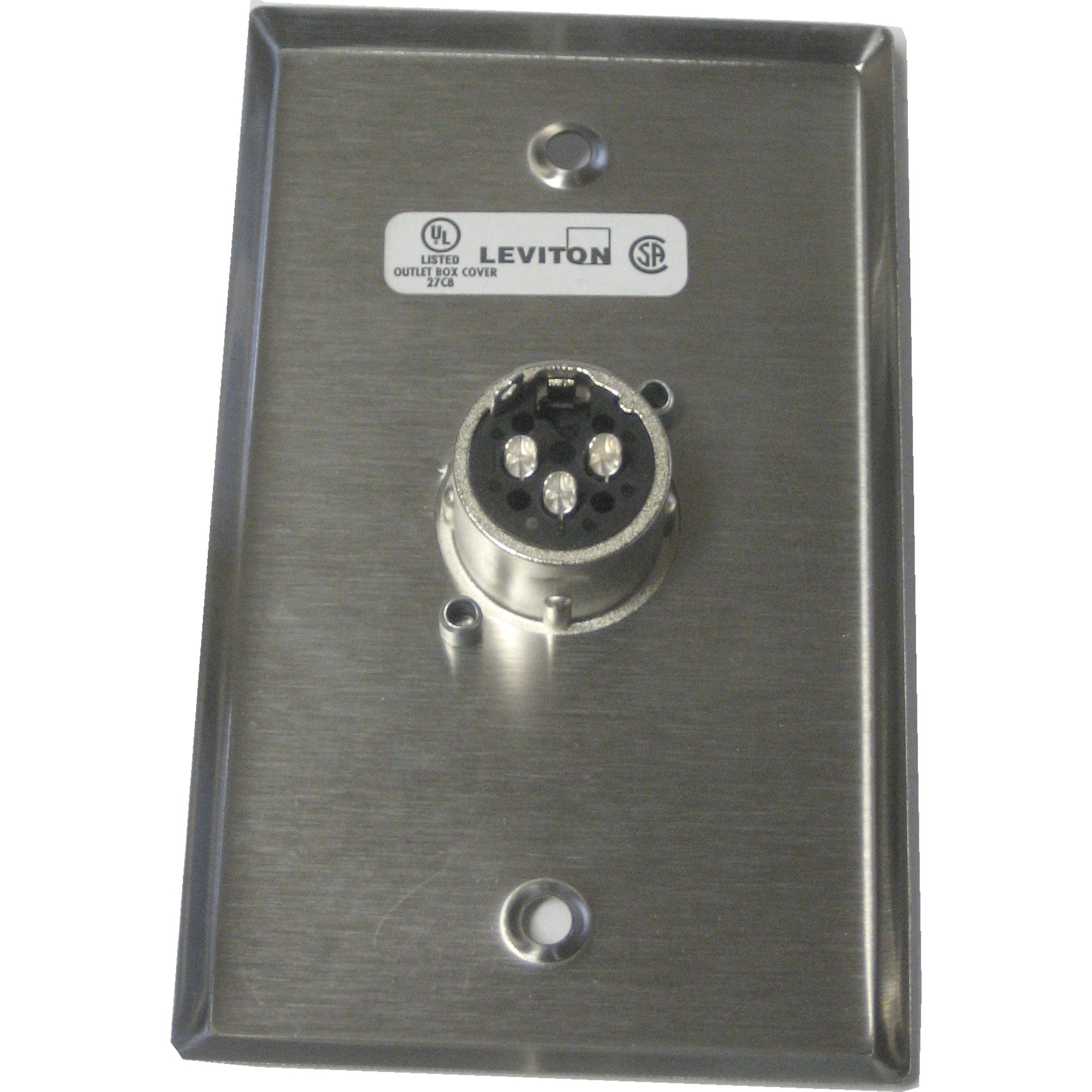 Pro Co SP1DFN - Single-Gang Stainless Steel Wall Plate with XLR Female Connector