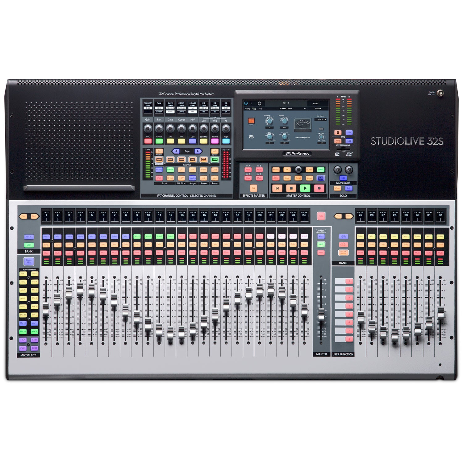 PreSonus StudioLive 32S - 32-channel/26-bus digital mixer with AVB networking and dual-core FLEX DSP Engine