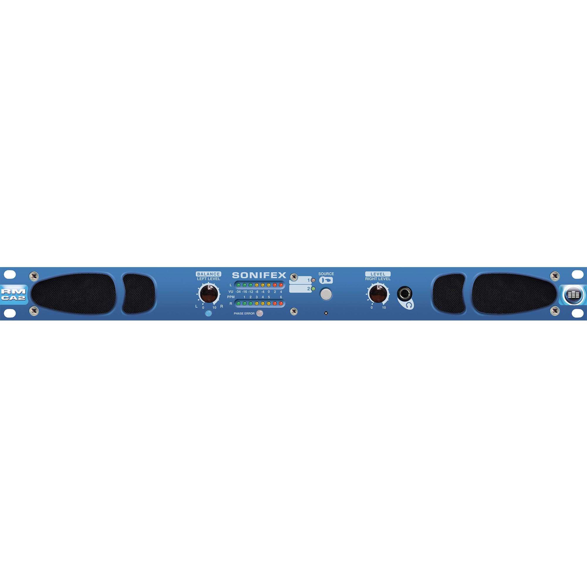 Sonifex RM-CA2 Confidence Monitor, 2 LED Meters & 2 Analogue Stereo Inputs