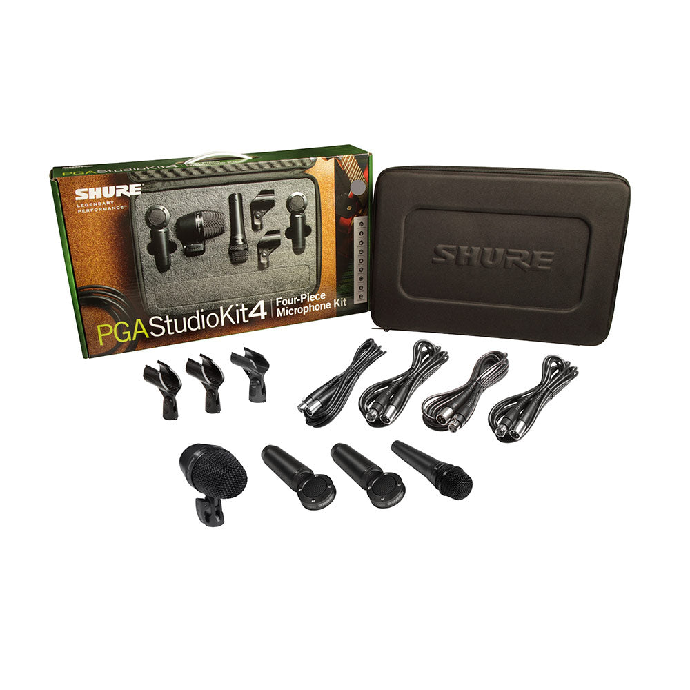 Shure PGASTUDIOKIT4 4-Piece Studio Drum Microphone Kit