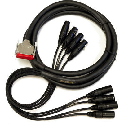 Mogami Gold AES DB25 - XLR 8-Channel Digital Audio Snake for Mackie Yamaha - 3 feet