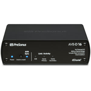 PreSonus AVB-D16 16x16 AVB-to-Dante Bridge