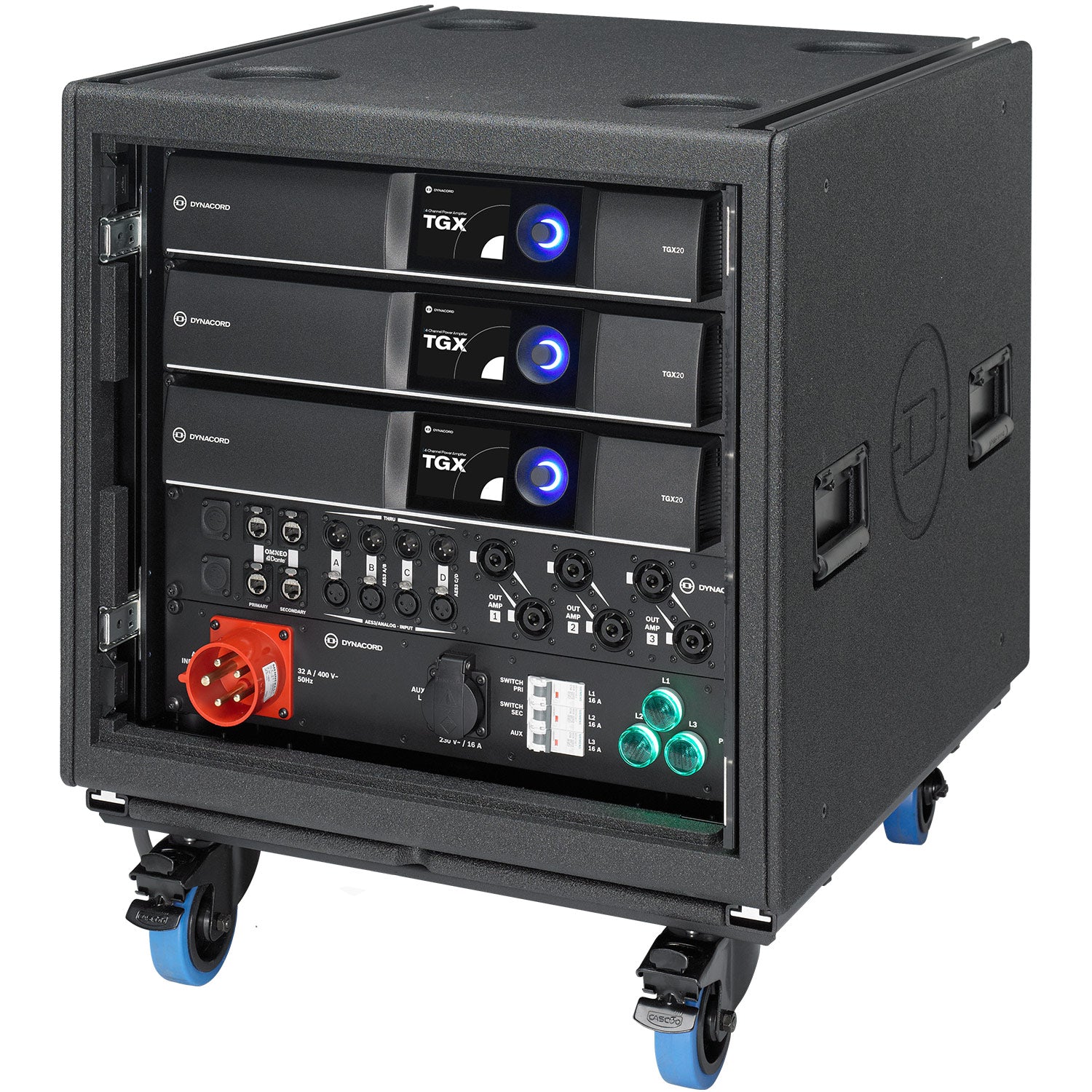 Dynacord TGX System Rack - Preconfigured Touring Power Amp System