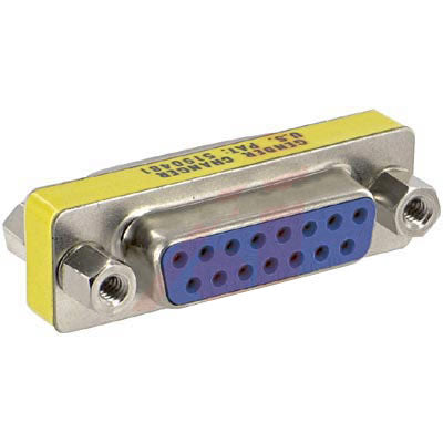 Emerson 30-9532 Slim Gender Changer - Female/Female DB15