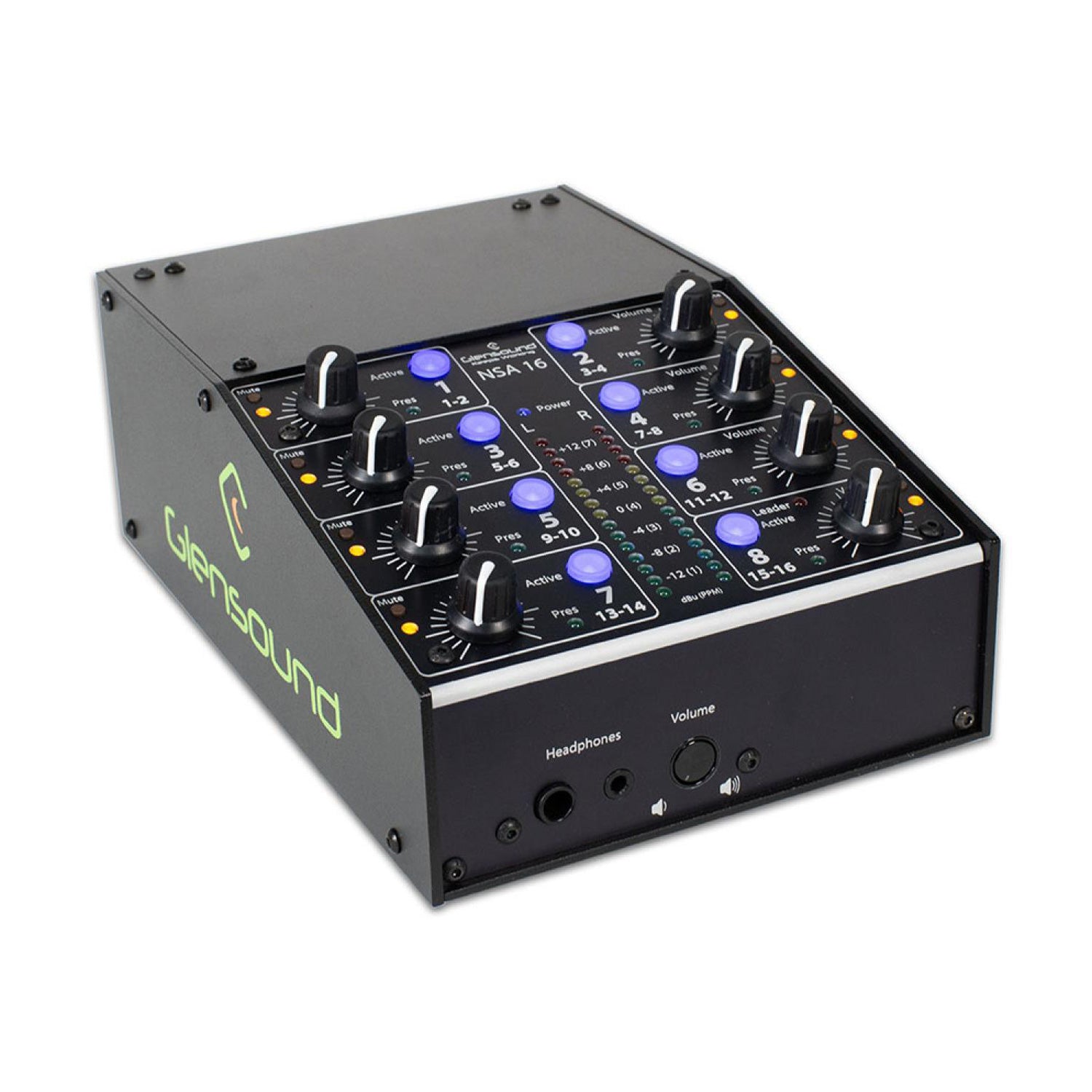 Glensound NSA16 - 16-Channel Dante / AES67 Inline Network Signal Adjuster