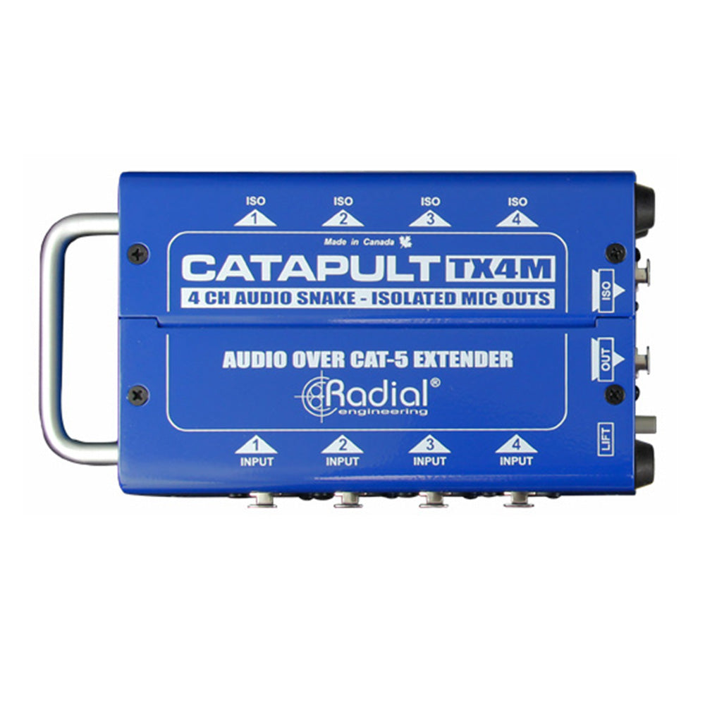 Radial Engineering Catapult TX4M Cat5 Audio Receiver (4x4 Mic In/Out)