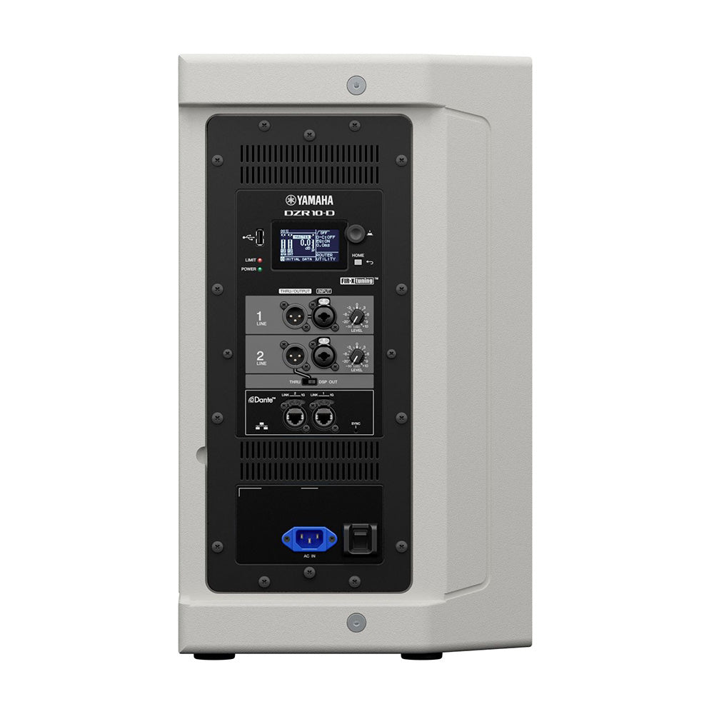 Yamaha DZR10-DW Active 2-Way 10-Inch Loudspeaker with Dante (White)