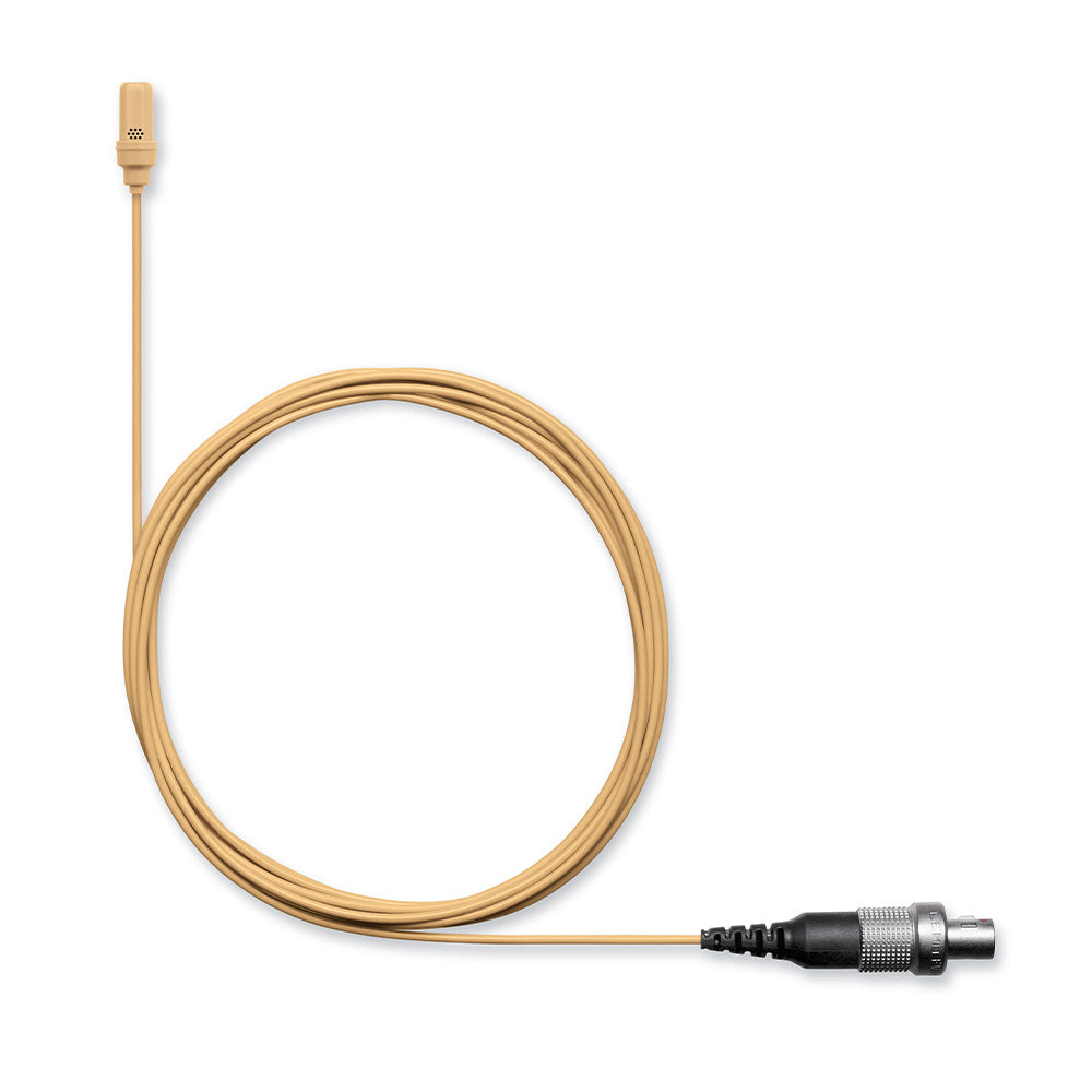 Shure UL4T/C-MTQG-A - UniPlex Lavalier Microphone (Tan / MTQG)