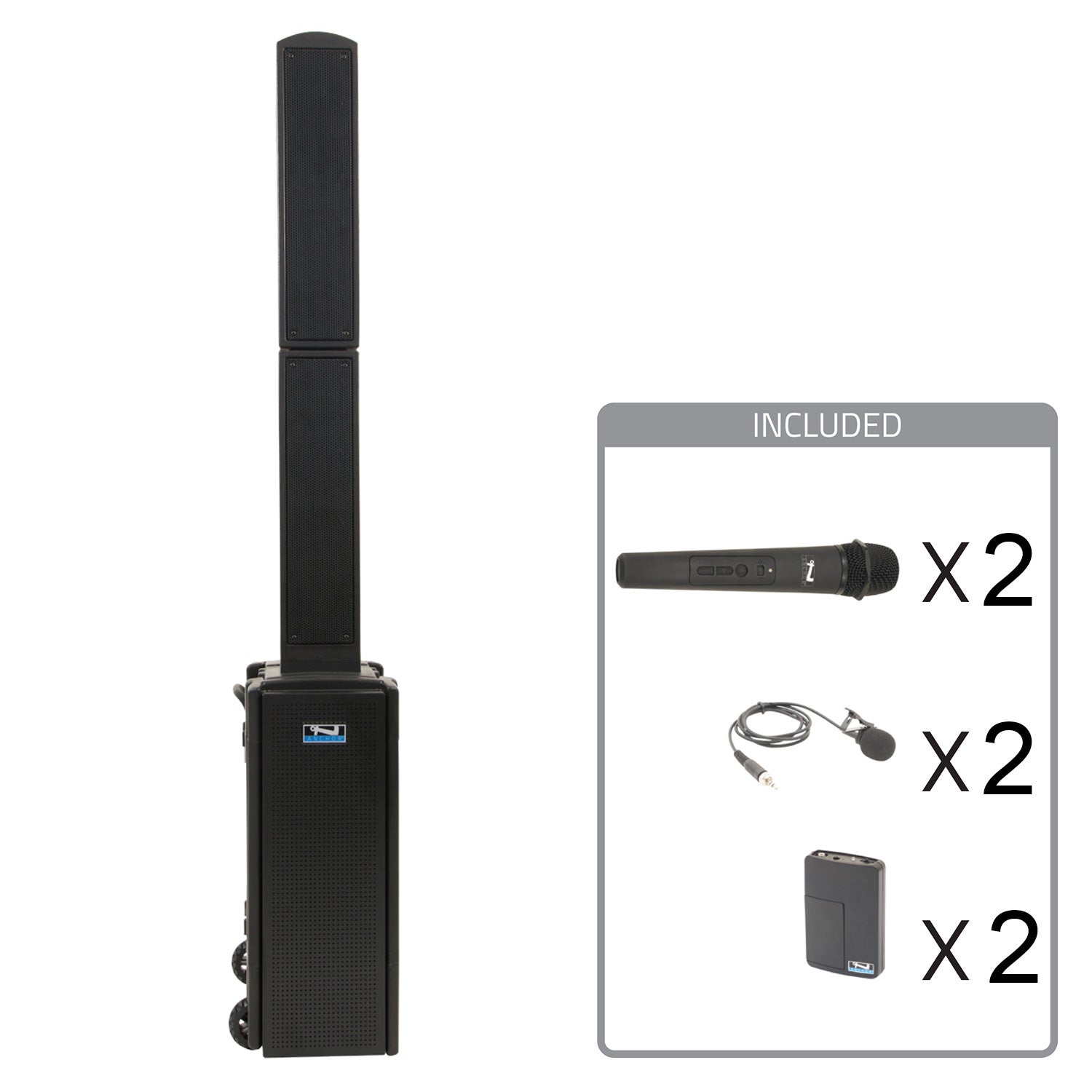Anchor Audio Beacon 2 System X4 - Portable PA Package with 2x Wireless Handheld / 2x Lapel Mics