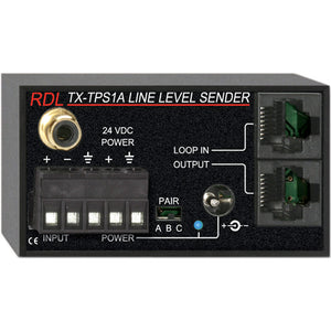 RDL TX-TPS1A Active Single-Pair Sender - Twisted Pair Format-A  - balanced line input