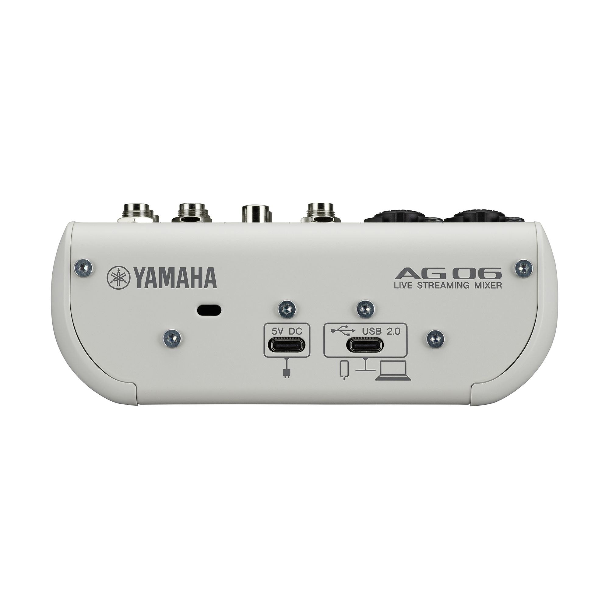 Yamaha AG06MK2 - 6-Channel Mixer for Podcasting and Streaming (White)