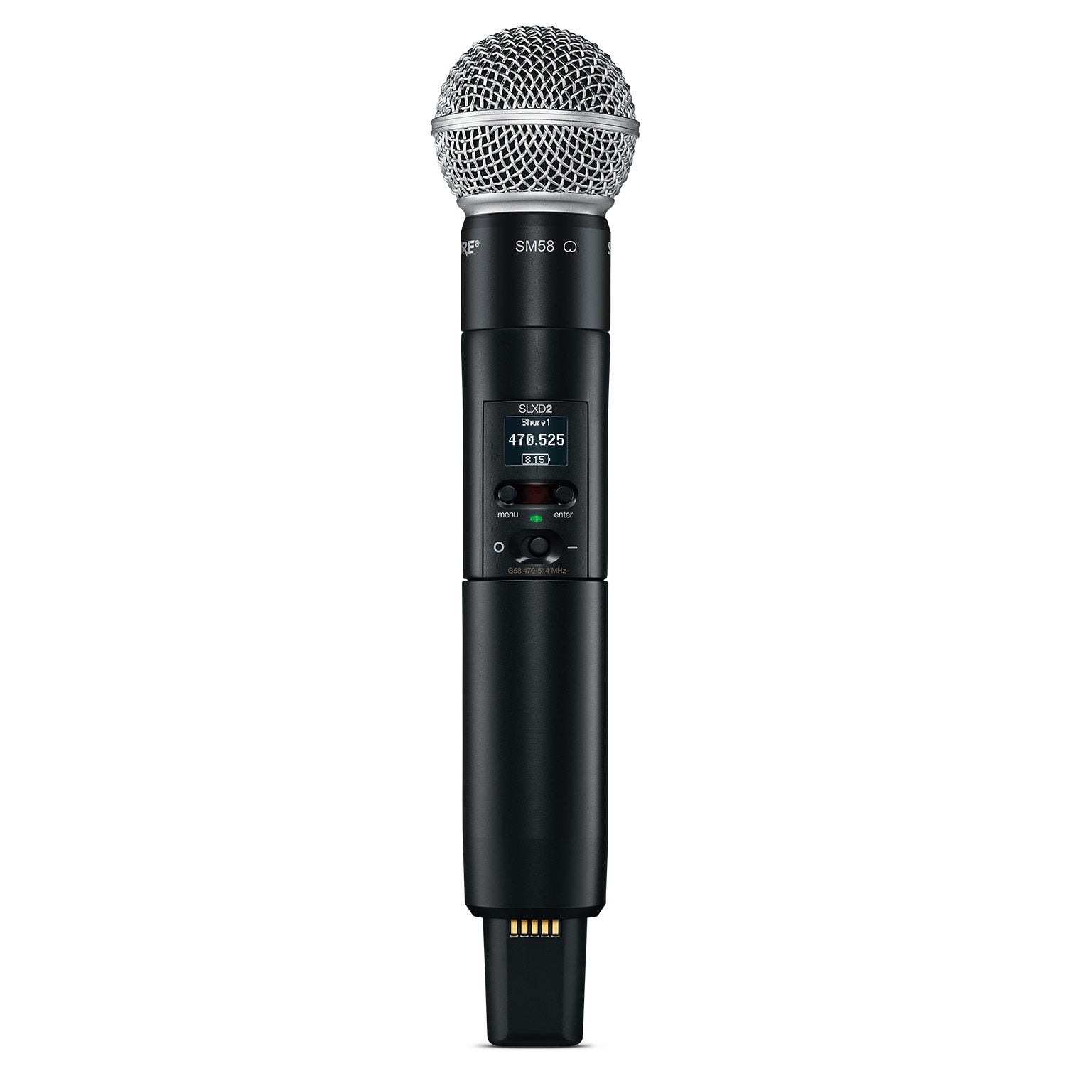 Shure SLXD2/SM58 Handheld Digital Wireless Transmitter with SM58 (G58 Band / 470-514 MHz)