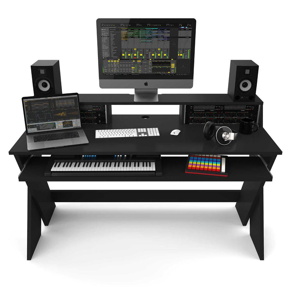 Glorious Sound Desk Pro - Production or Editing Studio Desk (Black)