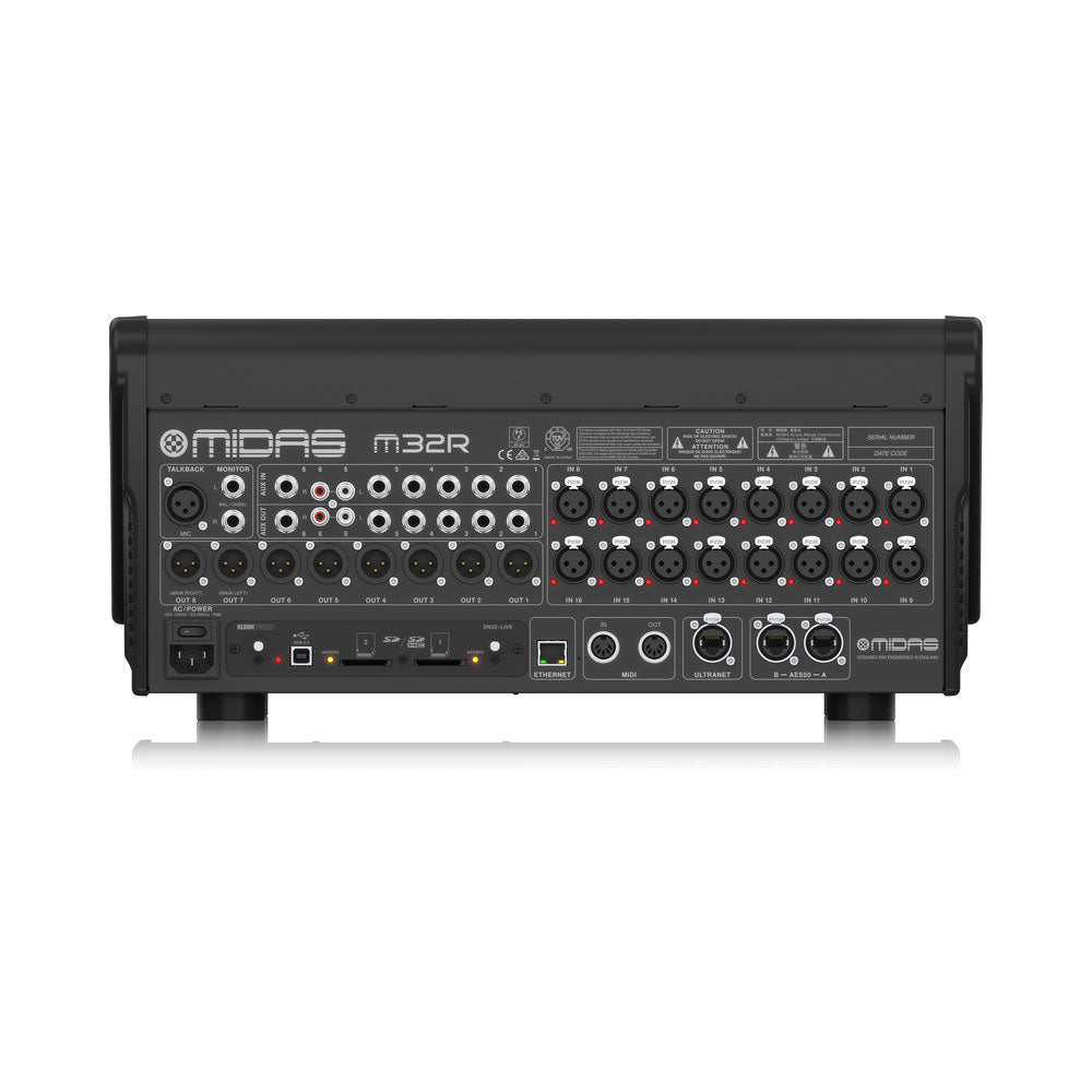 Midas M32R LIVE - 40-Input Live Console with Multitrack Recording