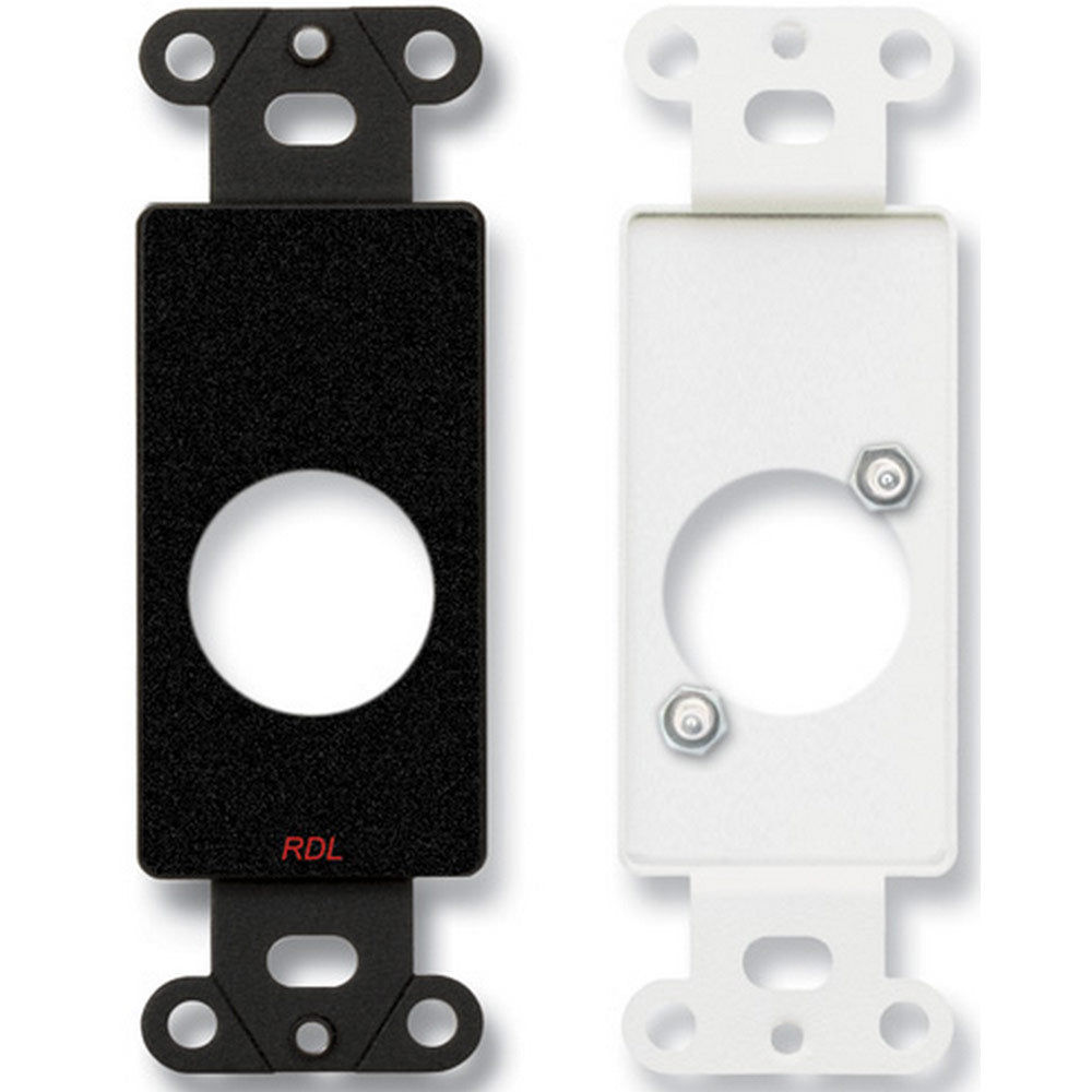 RDL DB-D1 Single Wall Plate for D-Series Connectors (Black)