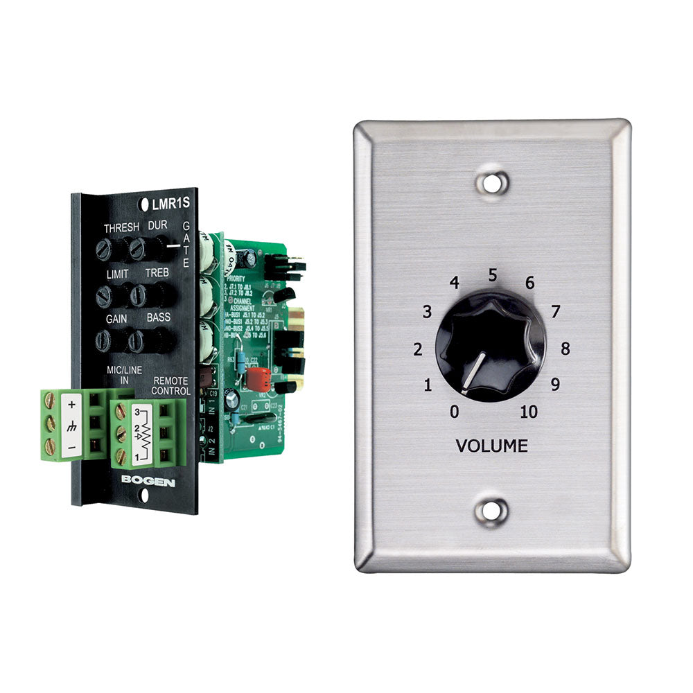 Bogen LMR1S Actively-Balanced Mic/Line Input Module with Wall Remote (for Bogen Matrix Systems)