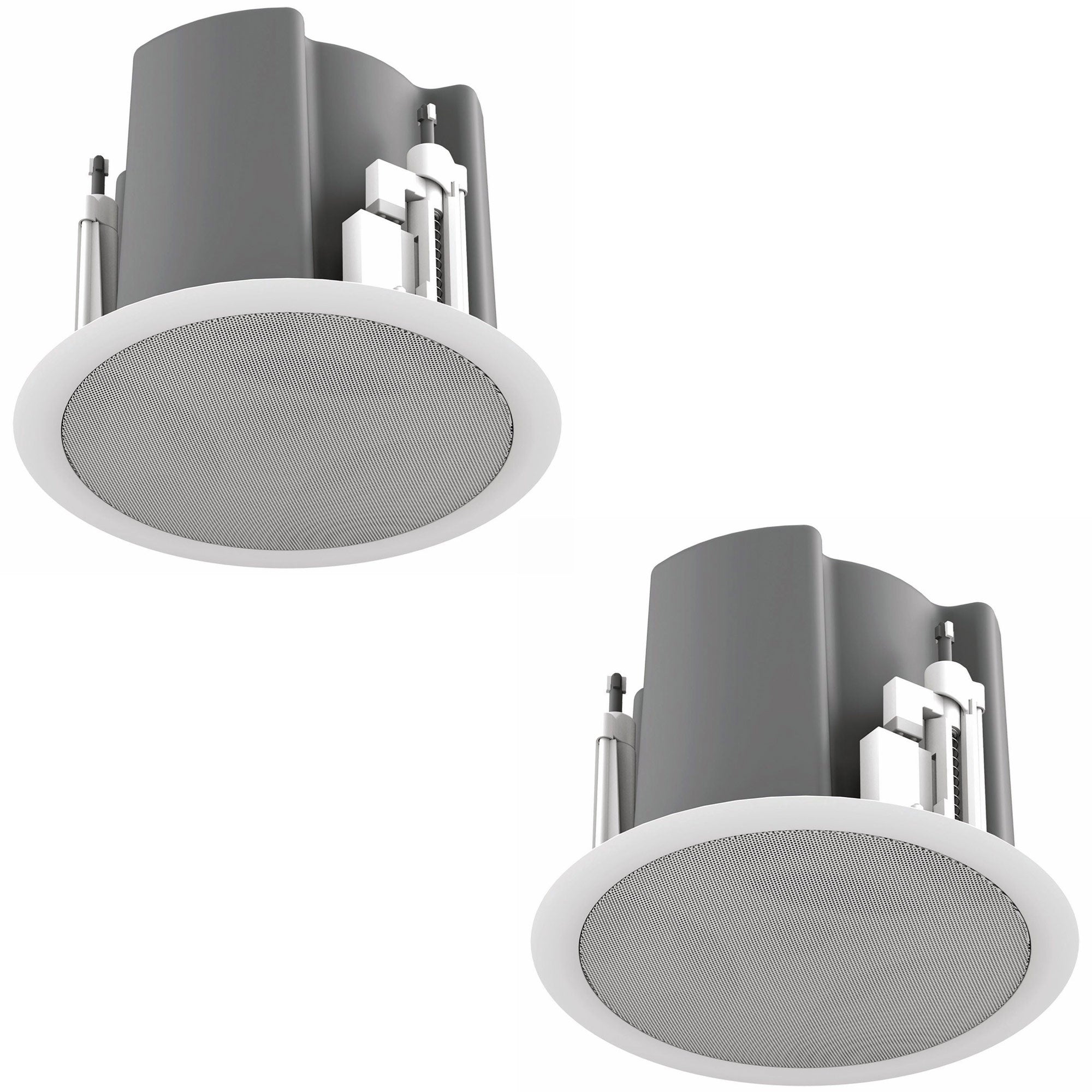 AtlasIED FAP43T-BEGS - 4.5-Inch Coaxial In-Ceiling Loudspeaker with Transformer (Black)