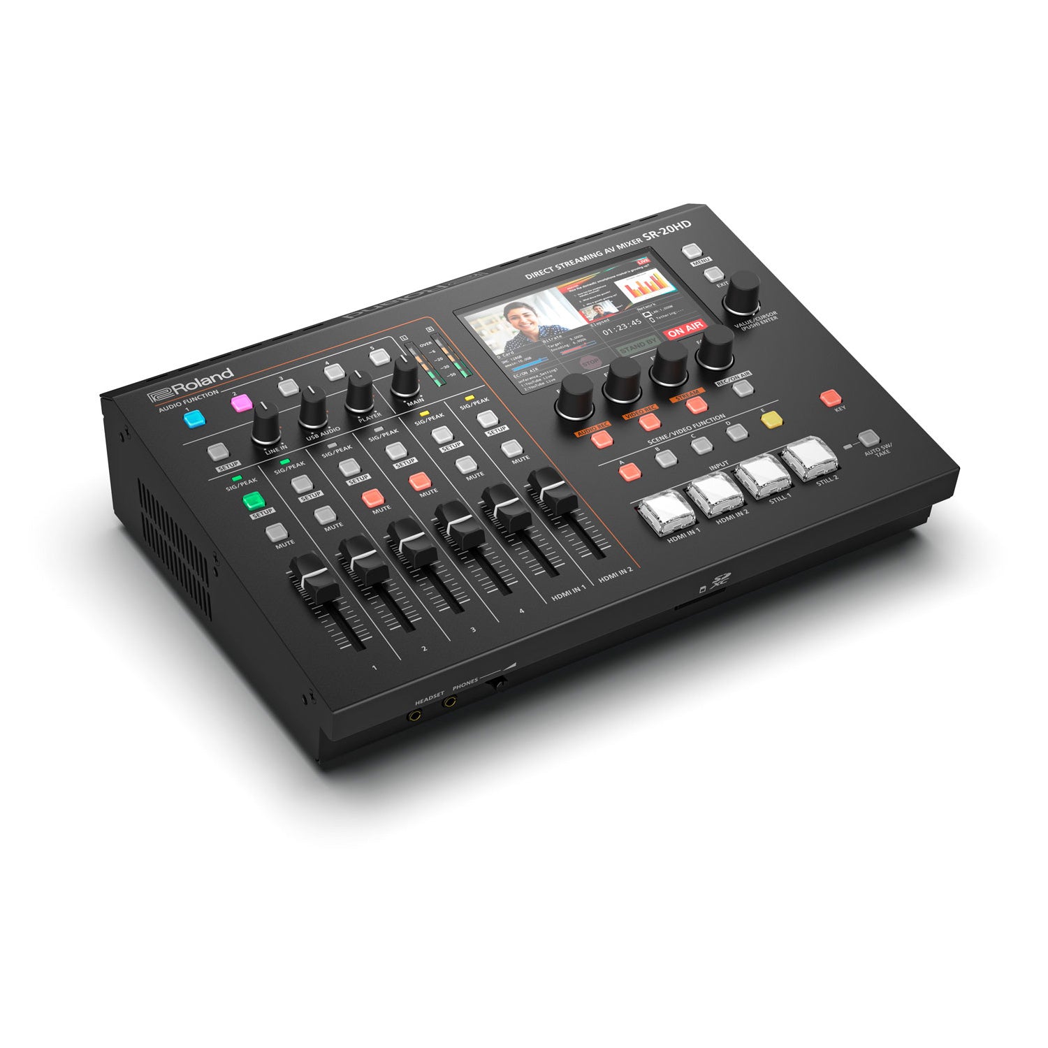 Roland SR-20HD - Direct Streaming AV Mixer with Onboard Recording