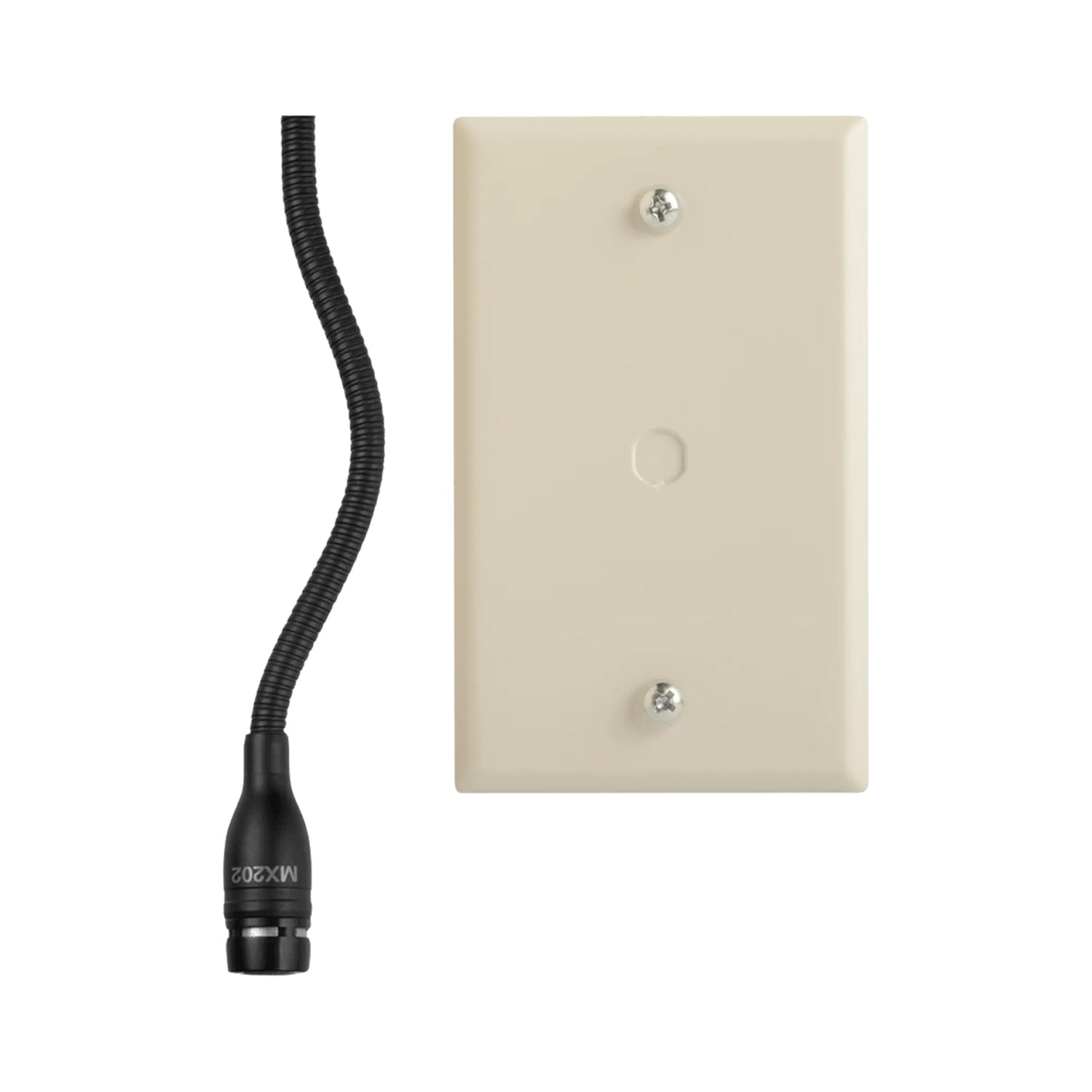 Shure MX202BP/C - Microflex Cardioid Condenser Hanging Microphone (Black / Plate Preamp / Screw Terminal)