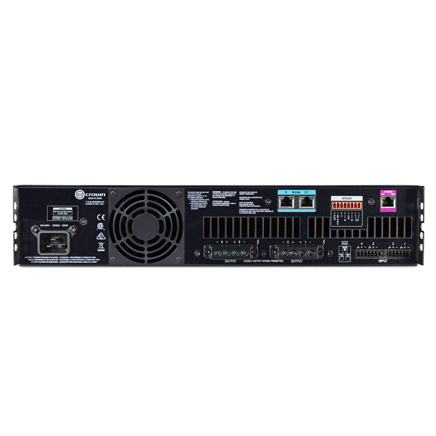 Crown CDi 4|1200BL DriveCore Install 4-Channel Power Amplifier with BLU Link