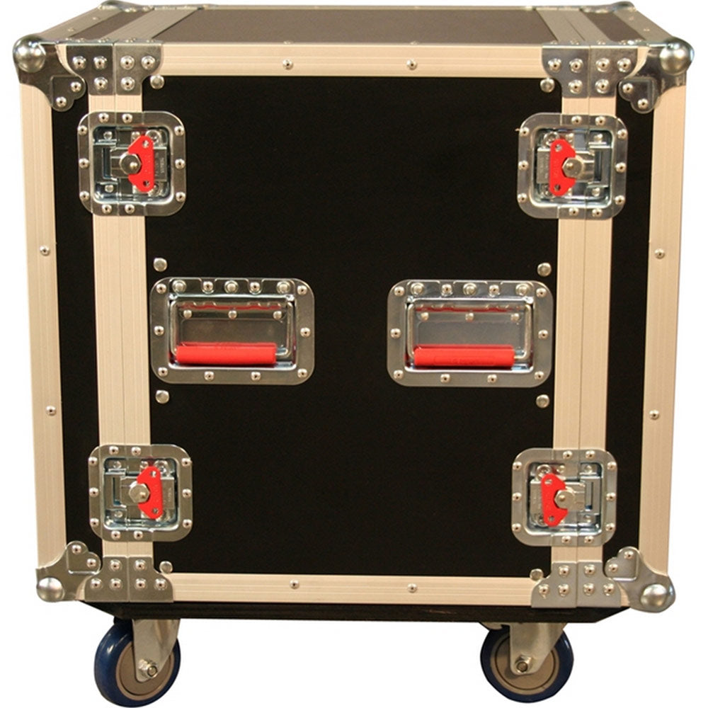 Gator G-TOUR 12U CAST ATA Style 12U Rack Road Case with Locking Caster Board