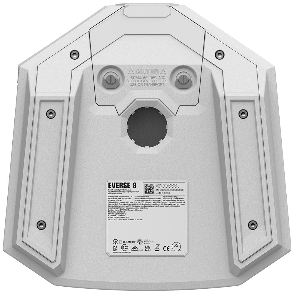Electro-Voice EVERSE 8 - Weatherized Battery Powered PA Loudpspeaker (White)