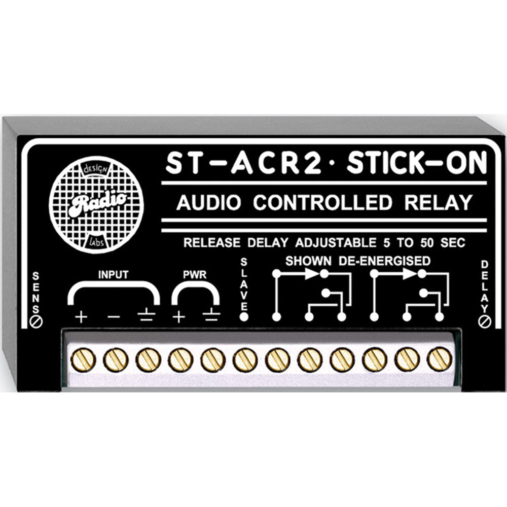 RDL ST-ACR2 Audio Controlled Relay-Release Delay .5 to 5 Seconds