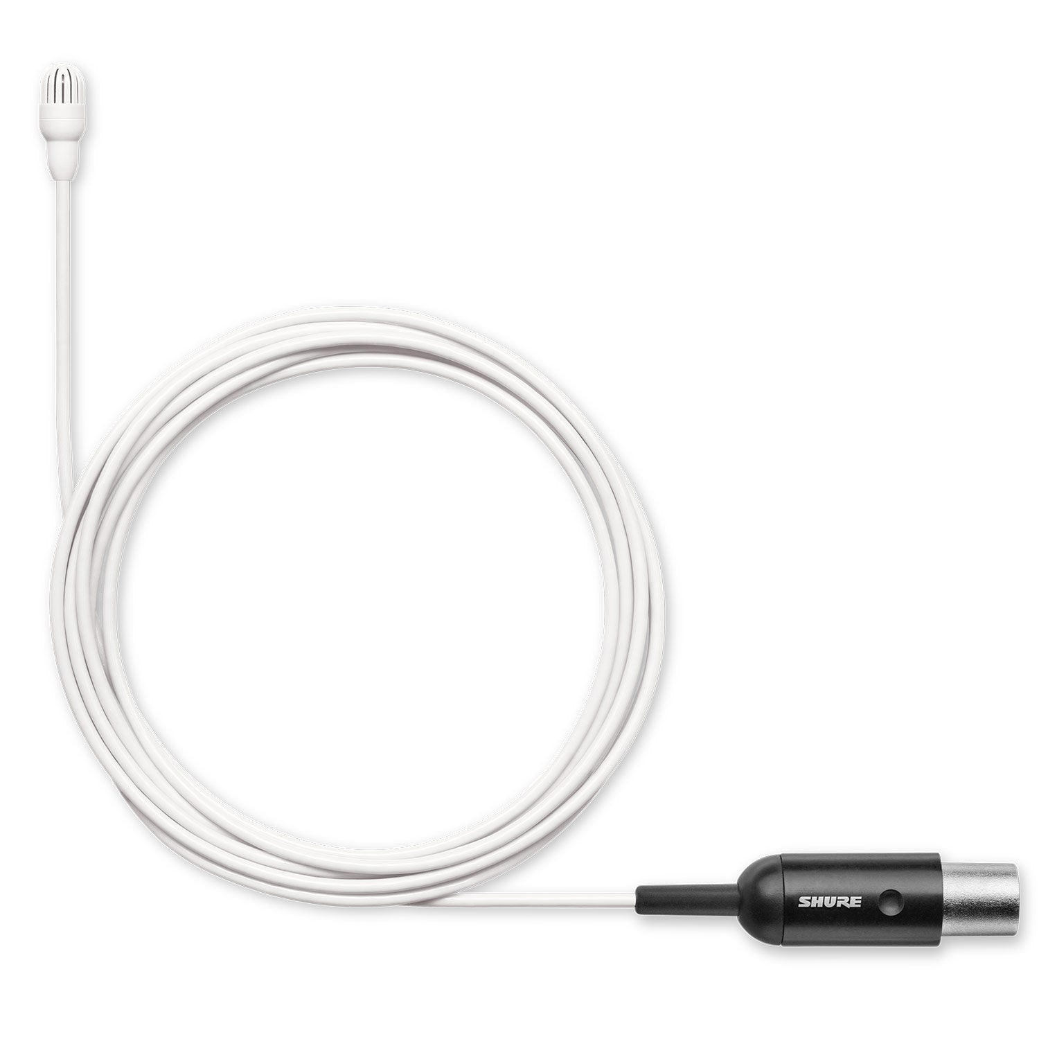 Shure TwinPlex TL46W/O-MTQG Subminiature Lavalier Microphone (Hi Sens, MTQG, White)