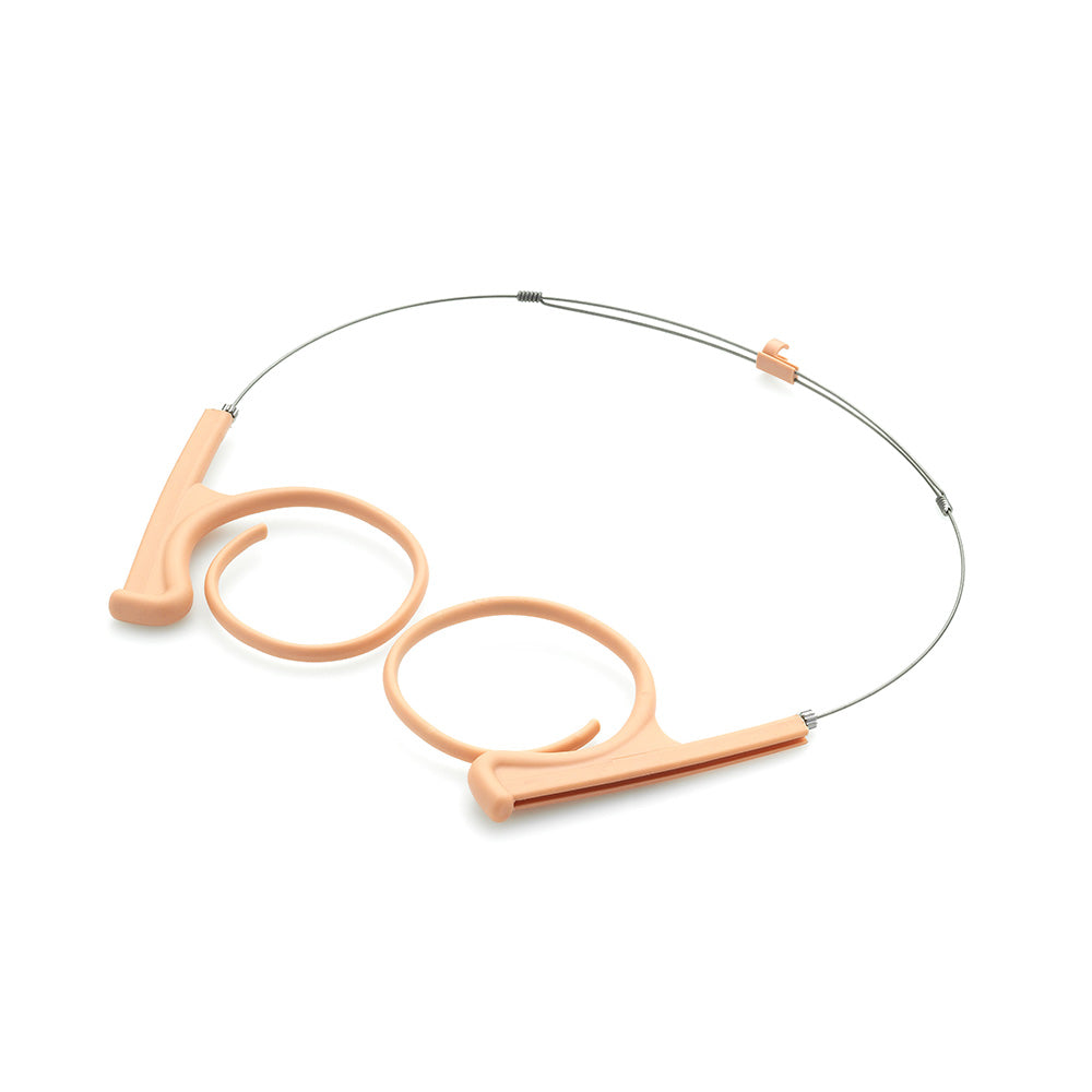 DPA Microphones HE2F8P - Small Dual Headset Mount for Flex Headset (Beige)