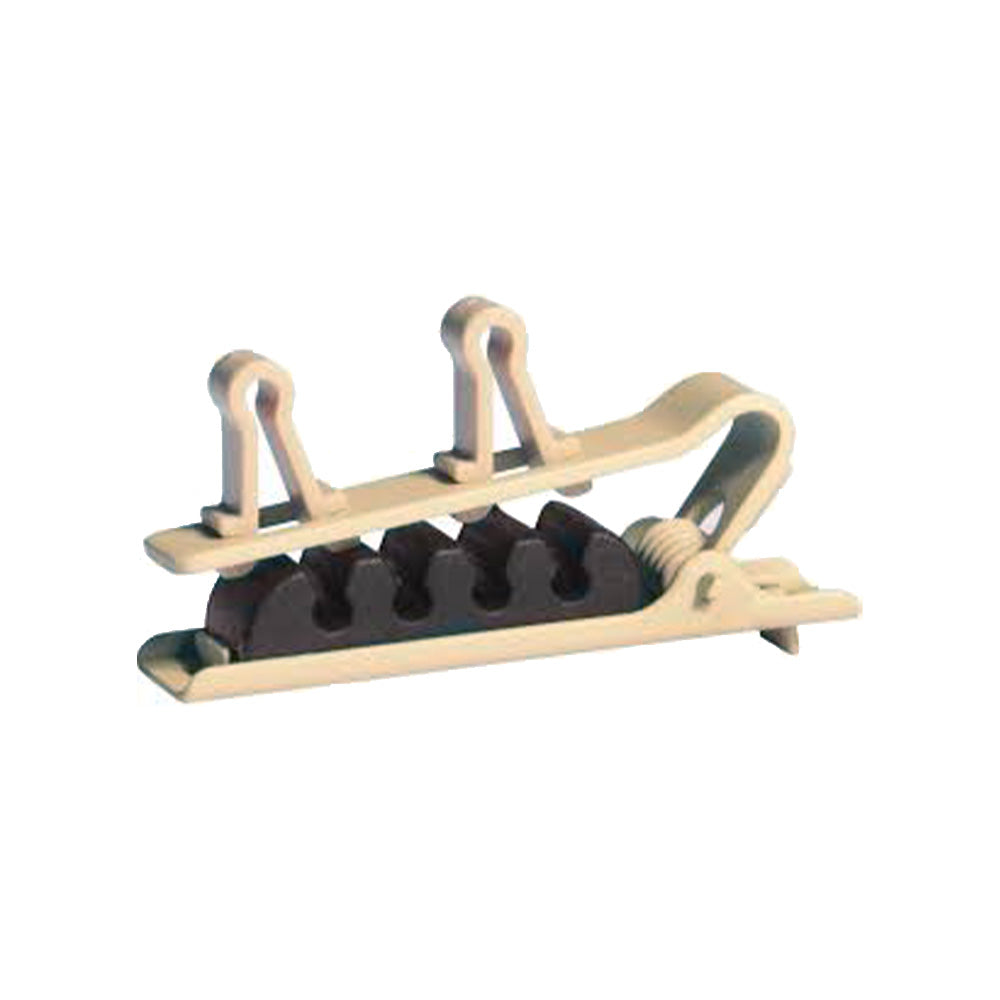 Shure RPMDL4DTC Dual Tie Clip for DL4 Lavalier (Tan / Set of 3)