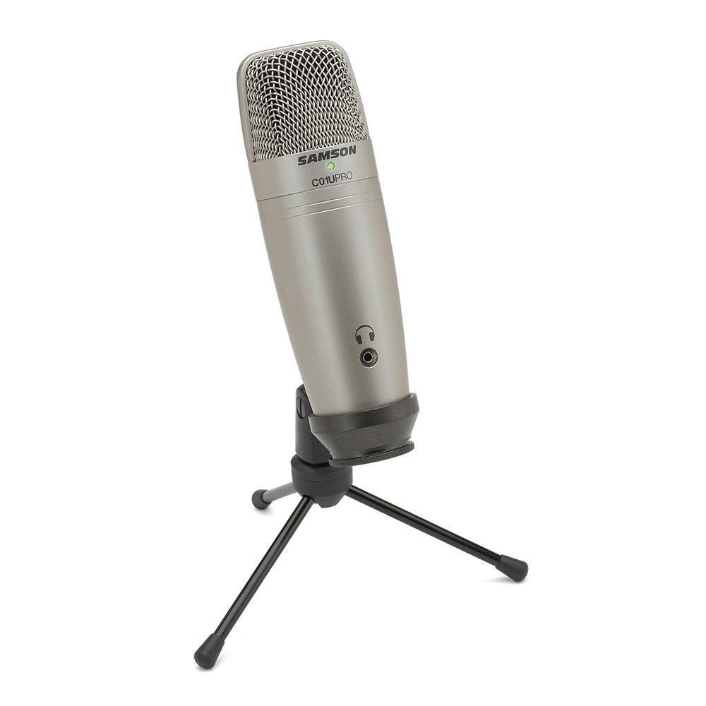 Samson C01U Pro Cardioid Condenser USB Microphone (with Headphone Jack)