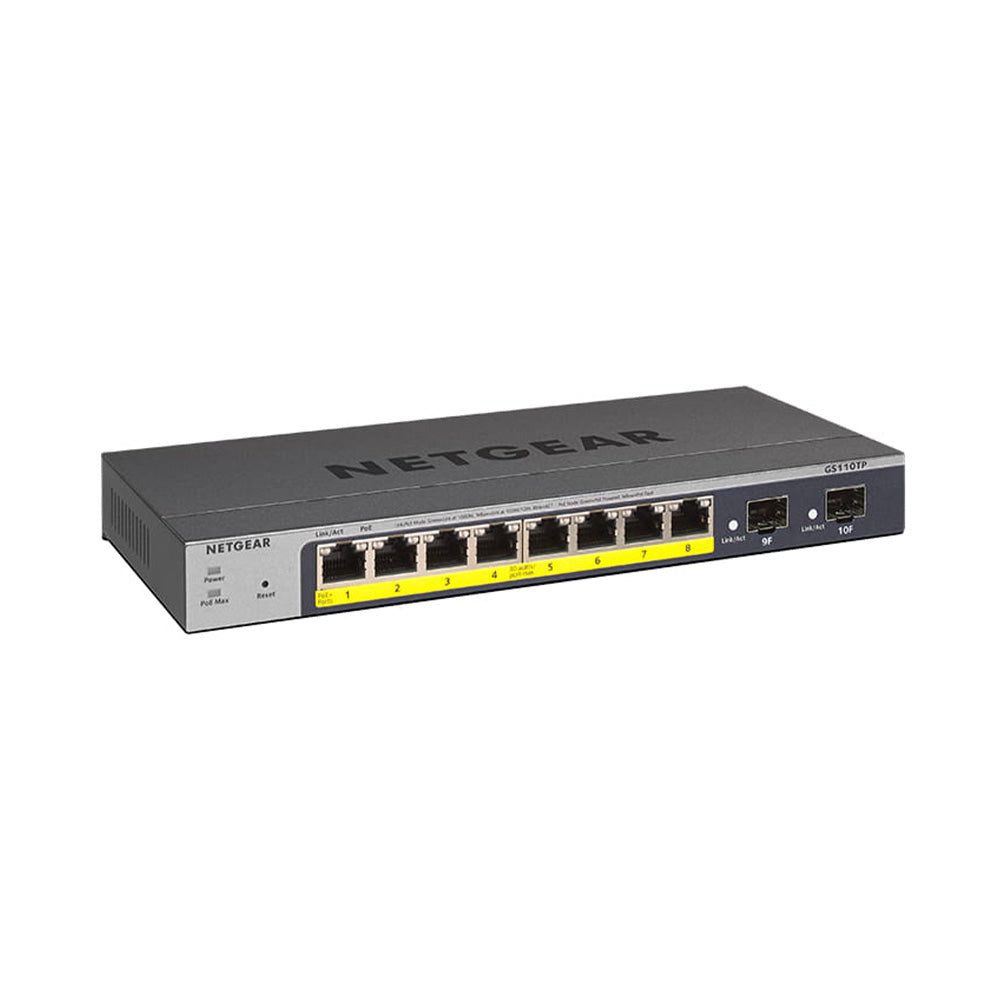 Waves 10PMSW - Netgear GS110TP V3 10-Port Network Switch with PoE