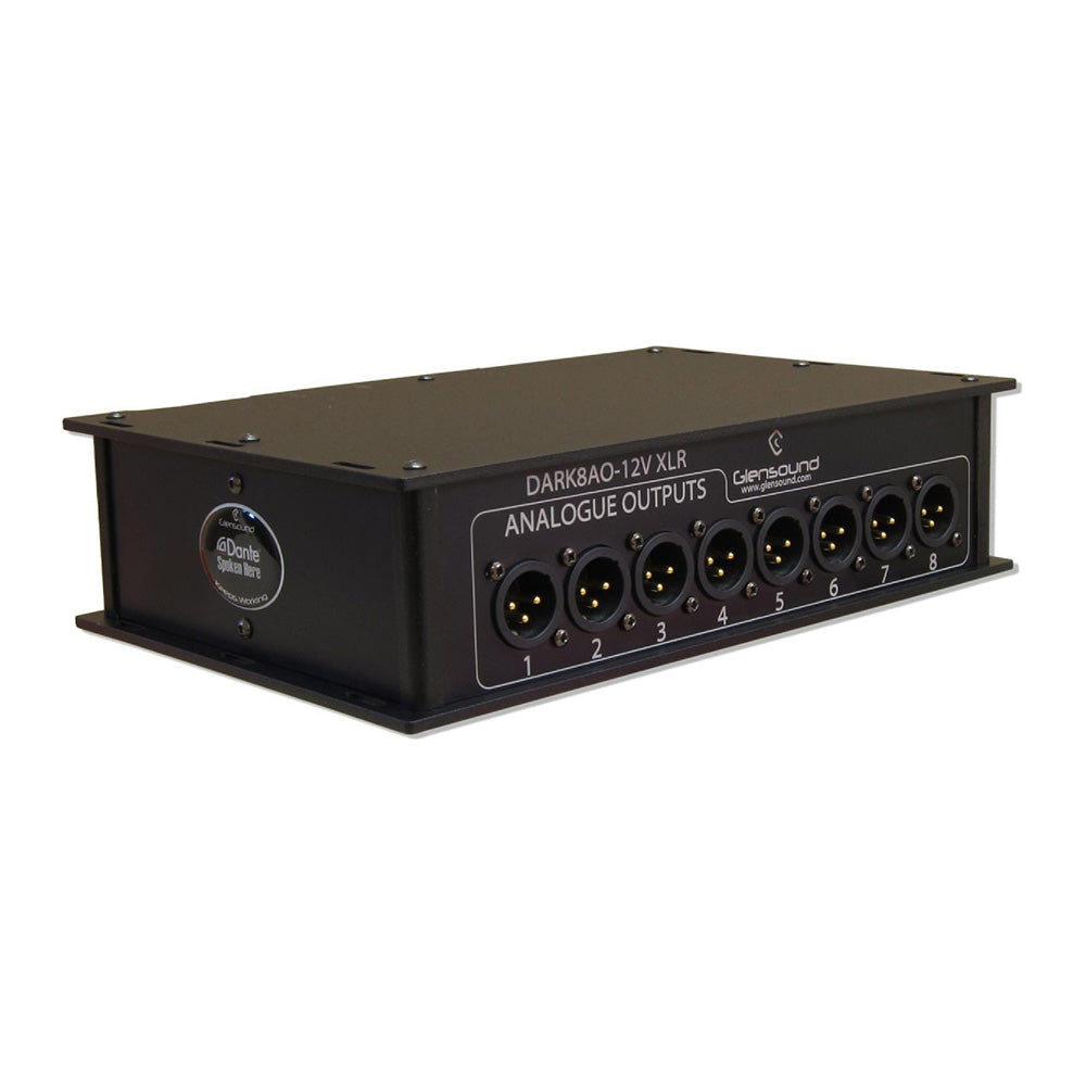 Glensound DARK8O - Portable 8-Channel Dante / AES67 Analog Network Audio Interface